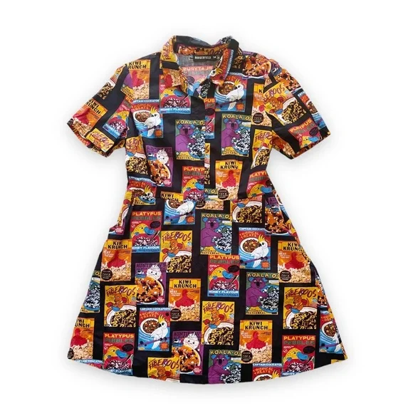 Dangerfield Cereal Cotton Shirt Dress Size 14 - Picture 2 of 6